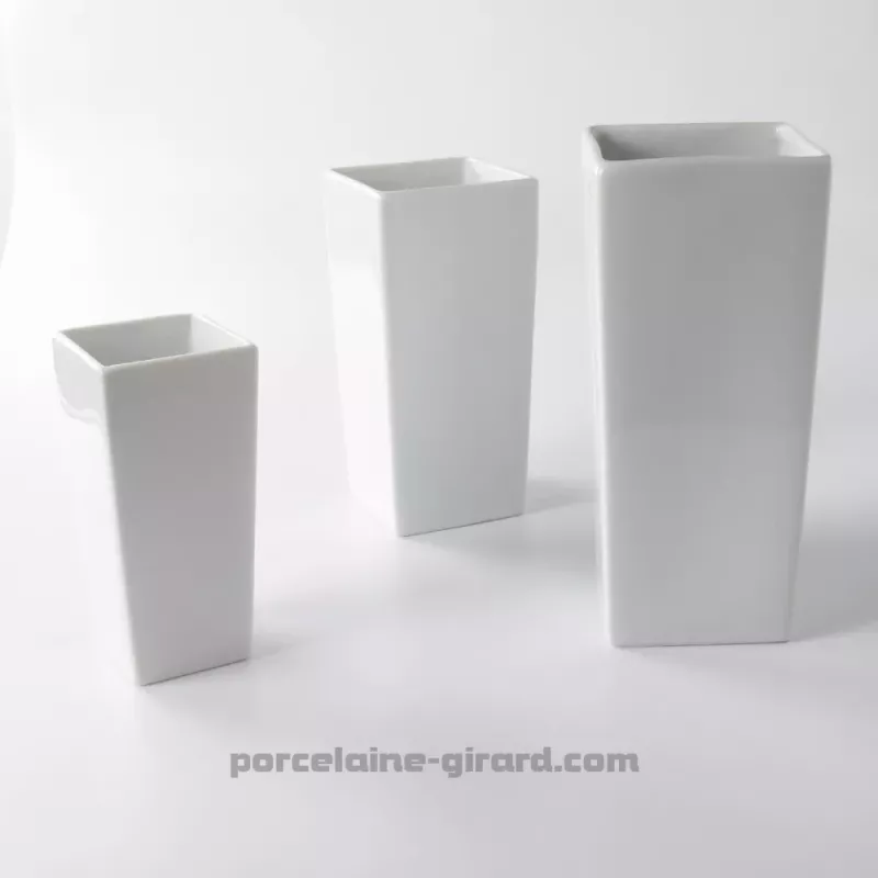 VASE CARRE CELINE 7.2CM HT 15CM /