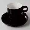 TASSE CAPPUCCINO CLARA NOIR 23CL DIAMETRE 8.5CM HT 8.5CM /