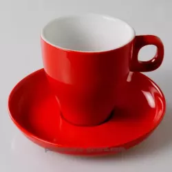 SOUS TASSE CAPPUCCINO CLARA ROUGE DIAMETRE 15CM /