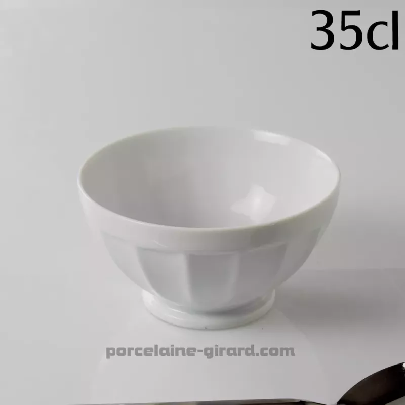 BOL AVEC  COTES 35CL DIAMETRE 12.5CM HT 6.9CM ///