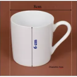 TASSE CAFE EMPIRE 9CL DIAMETRE 5.5CM /