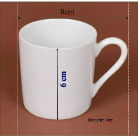 TASSE CAFE EMPIRE 9CL DIAMETRE 5.5CM /