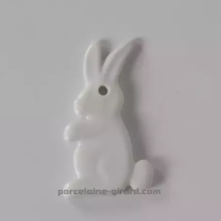 PENDENTIF LAPIN 6X3CM  /