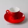 TASSE CAFE CLARA ROUGE 8CL DIAMETRE 6.5 HT 6.5CM  /